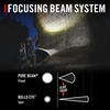 image:imageCoast XP11R 2600 Lumen USBC Rechargeable LED Flashlight with Slide Focusand Pure Beam Focusing Optic 4 Light Modes BlackRed